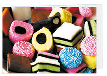 Blanko Grußkarten | Essen und Süßigkeiten