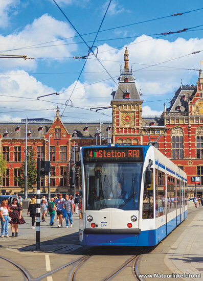 Postkarte StraĂźenbahn in Amsterdam (0856)