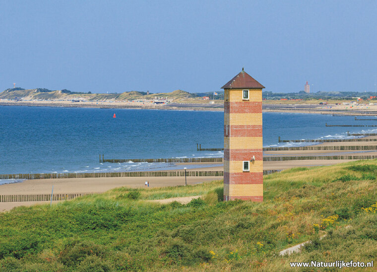 Postkarte Leuchtturm Dishoek - Kaapduinen - 't Lage Licht (0859)