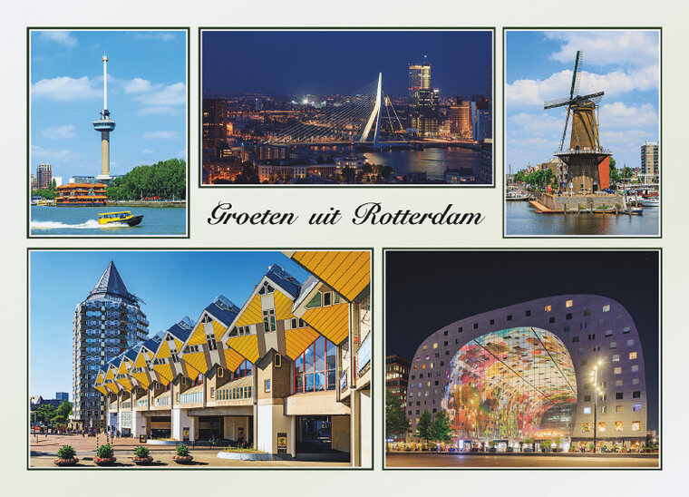Postkarte Grüße aus Rotterdam (R001)