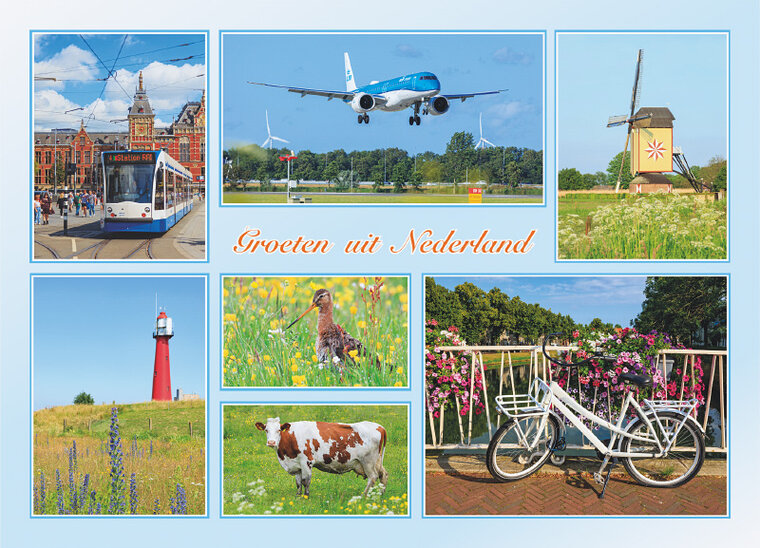 Postkarte groeten uit Nederland (AH0036)