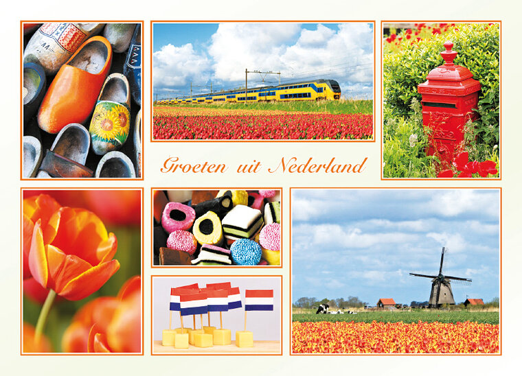 Postkarte groeten uit Nederland (AH0012)