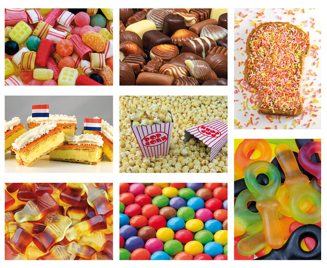 Postkarten Set Essen und Süßigkeiten - 8 Postkarten mit Essenmotiv (nr. 119)