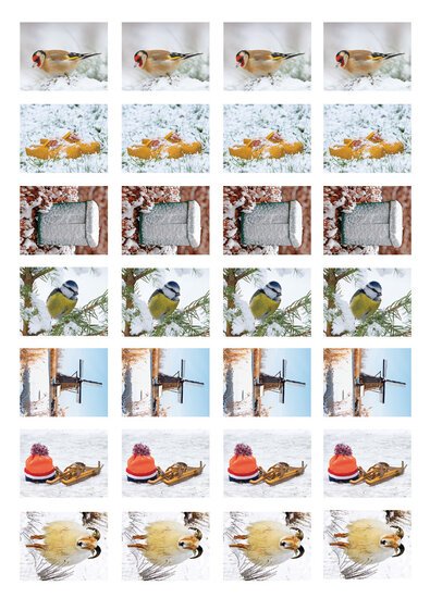 Belohnungsaufkleber Winter