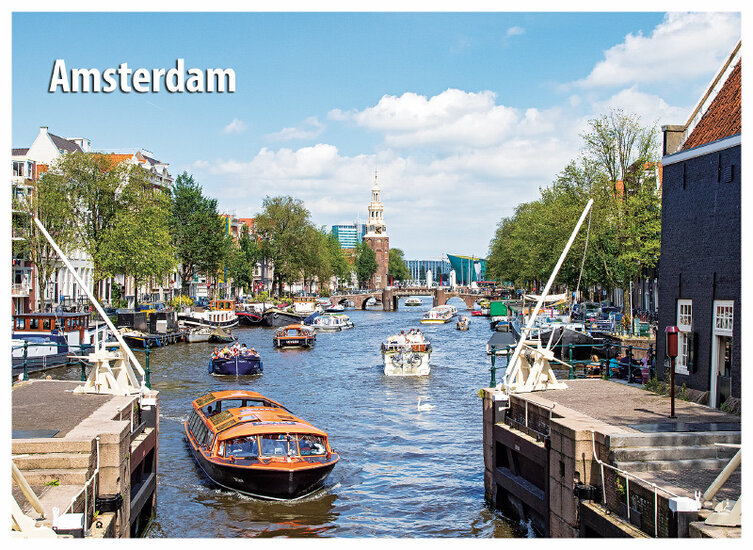 Montelbaanstoren in Amsterdam Postkarte (C055)