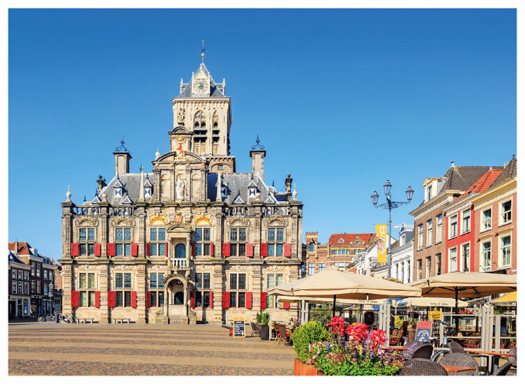 Delft Postkarte - Rathaus (C092)