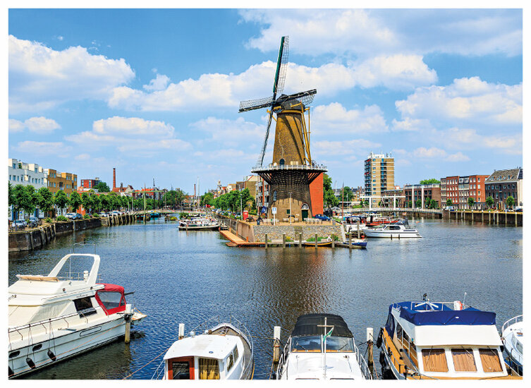 Postkarte Rotterdam - Getreidemühle der Distilleerketel (C093)