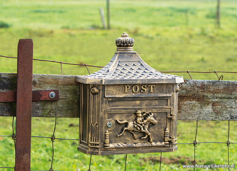 Briefkasten mit Pferd Postkarte (0592)
