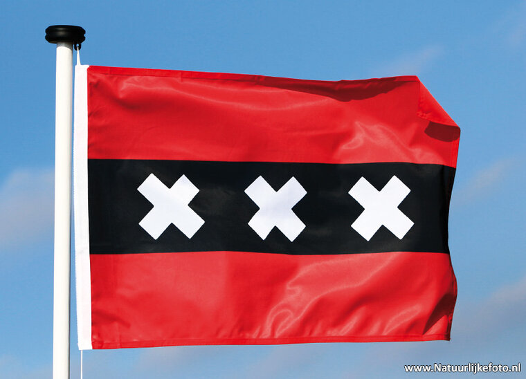 Amsterdamer Flagge Postkarte (0311)