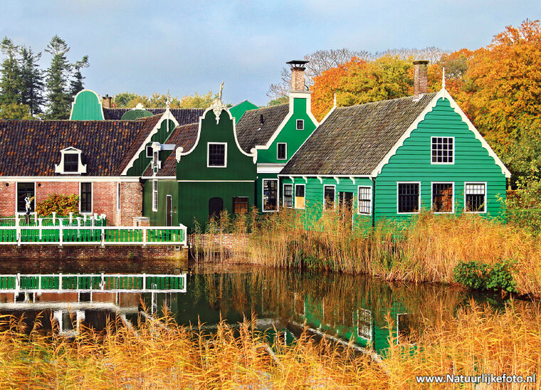 Koopmanswoningen in Herbst Postkarte (0190)