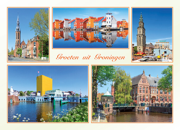 Postkarte grüße aus Groningen (GR001)
