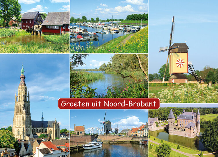 Postkarte groeten uit Nord-Brabant (NB001)