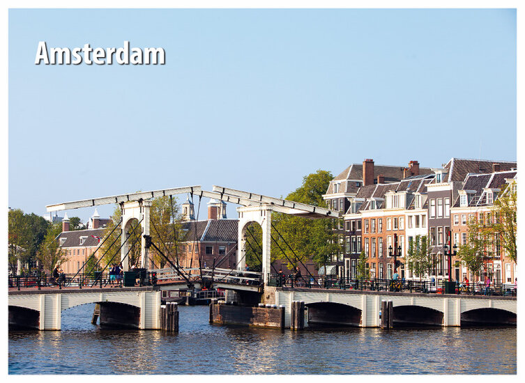 Amsterdam Postkarten Set - 15 Postkarten mit Amsterdammotive (nr. 068)