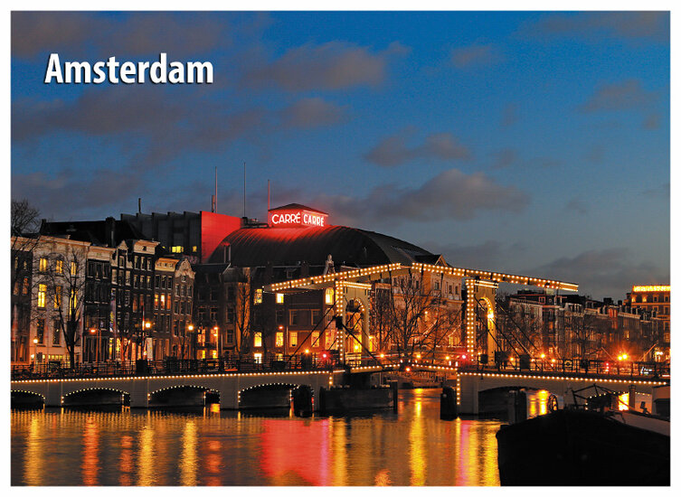 Amsterdam Postkarten Set - 15 Postkarten mit Amsterdammotive (nr. 068)