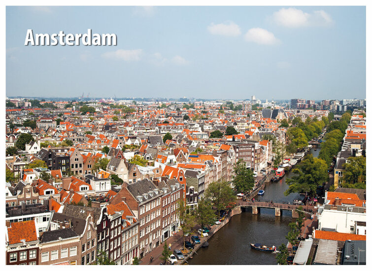 Amsterdam Postkarten Set - 15 Postkarten mit Amsterdammotive (nr. 068)