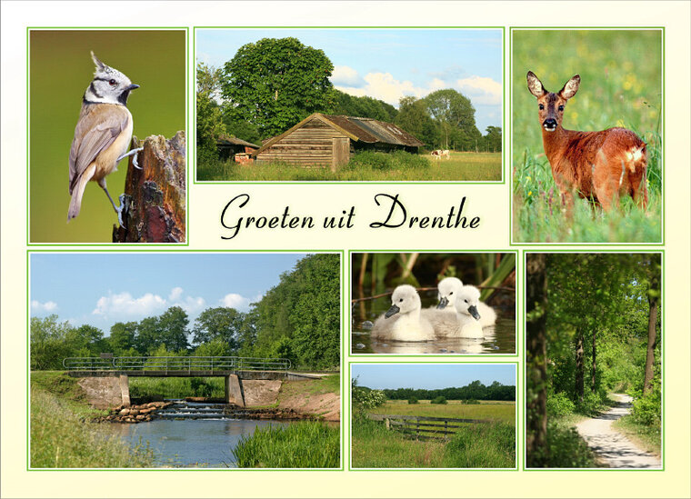 Postkarten Set Drenthe (set nr. 92-a)
