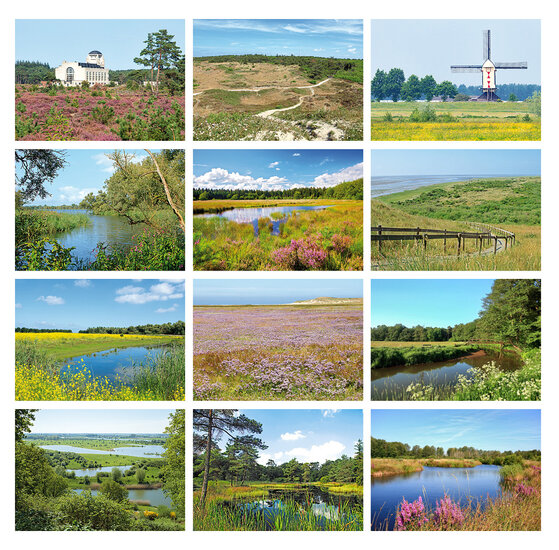 Postkarten Set Landschaften - 12 Postkarten mit Landschaft Motive (nr. 091)