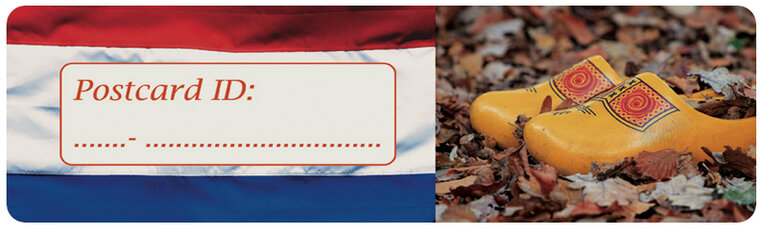Postcrossing postcard ID stickers - 6x Flag Niederlande + Holzschuhe im Herbst (S026) Postcrossing postcard ID stickers - 6x Flag Niederlande + Holzschuhe im Herbst (S026)