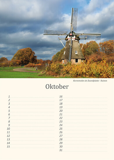 Geburtstagskalender Mühle