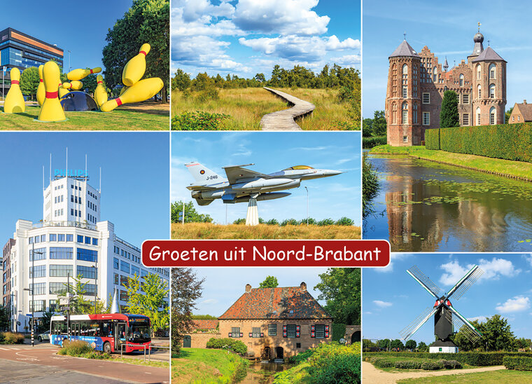 Postkarte groeten uit Nord-Brabant