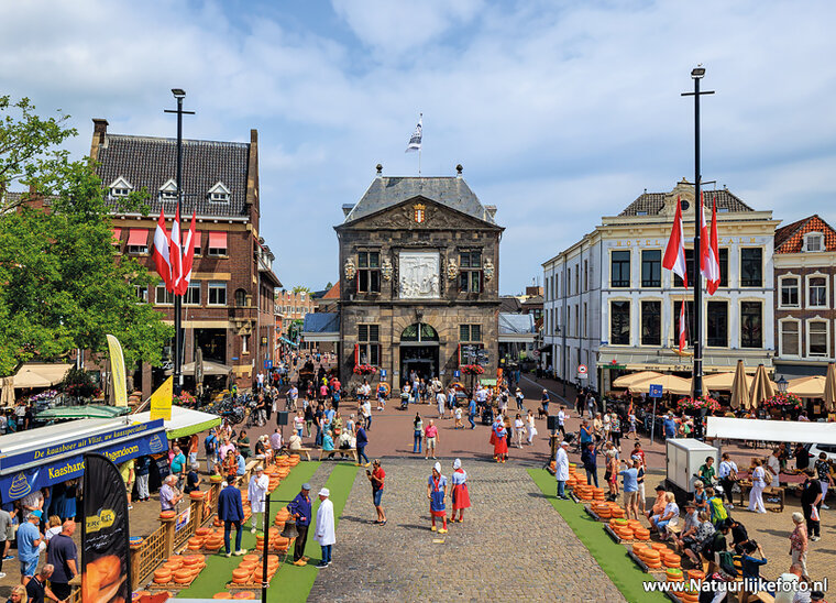 Postkarte Gouda - Käsemarkt