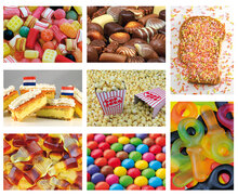 Postkarten Set Essen und Süßigkeiten - 8 Postkarten mit Essenmotiv (nr. 119)
