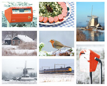 Postkarten Set Winter - 8 Postkarten mit Wintermotive (nr. 074)
