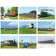 Postkarten Set Züge - 9 Postkarten mit zugmotive (nr. 059)