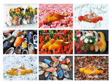 Postkarten Set Holzschuhe - 9 Postkarten mit Holzschuhe Motive (nr. 078)