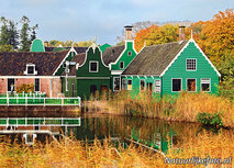 Koopmanswoningen in Herbst Postkarte Koopmanswoningen in Herbst Postkarte