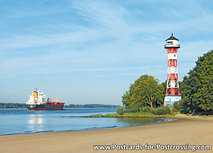 Deutschland Postkarten | Wittenbergen Leuchtturm Postkarte - Hamburg Deutschland Postkarten | Wittenbergen Leuchtturm Postkarte - Hamburg