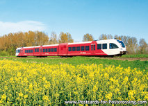 Arriva Zug Postkarte - mit Rapsfeld (0385) Arriva Zug Postkarte - mit Rapsfeld (0385)