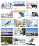 Postkarten Set Winter - 15 Postkarten mit Winter motive Postkarten Set Winter - 15 Postkarten mit Winter motive