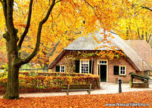 kleine Farm in Herbst Postkarte (0082) kleine Farm in Herbst Postkarte (0082)