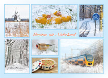 Postcrossing Postkarten | groeten uit Nederland Winter Postkarte 