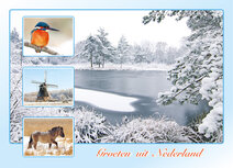 Postcrossing Postkarten top 100 | Postkarte groeten uit Nederland Winter