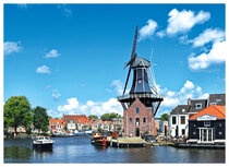Haarlem Postkarten - Mühle die Adriaan Postkarte