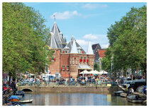 Amsterdam Postkarten | Postkarte De Waag Amsterdam