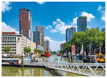 Rotterdam Postkarte - Leuvehaven