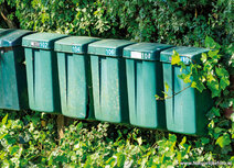 Briefkasten Postkarten | Grün Briefkasten Postkarte