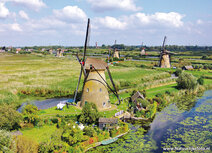 Mühlen von Kinderdijk Postkarte | Welterbe Postkarten