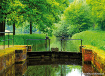 Landschaft Postkarten | Schleuse Postkarte