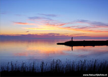 IJsselmeer auf dem Dam Postkarte