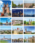 Städte Postkarten - Set mit 15 Städtemotive Postkarten Städte Postkarten - Set mit 15 Städtemotive Postkarten
