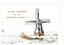 Weihnachtskarte Mühle