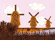 Nivoka Postkarten | Holländische Windmühle