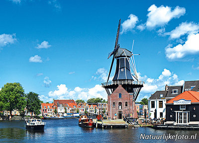 Ansichtkaart Haarlem - molen de Adriaan