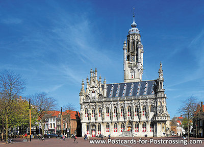 ansichtkaart stadhuis Middelburg
