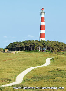 ansichtkaart vuurtoren Bornrif Ameland - lighthouse postcard  Ameland - Leuchtturm Postkarte  Ameland
