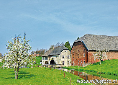 ansichtkaart watermolen bij Wijlre, postcard Watermill by Wijlre, Postkarte Wassermühle